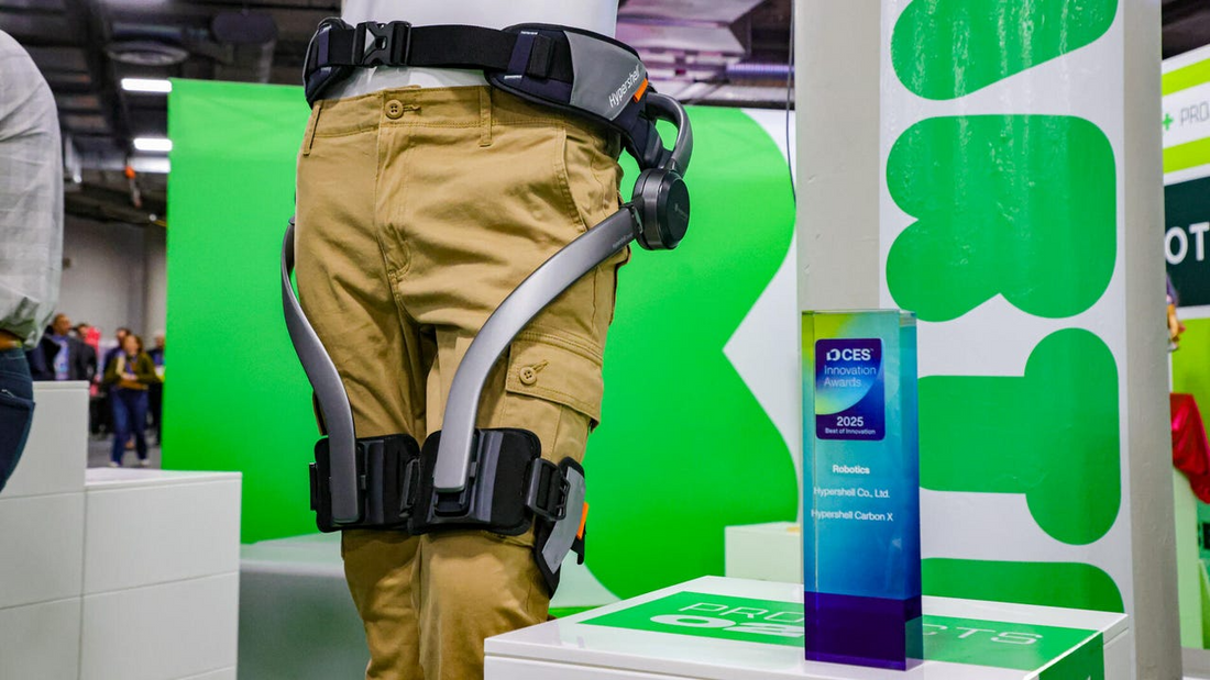 I tried Hypershell's X-series exoskeleton at CES, and it was a fascinating experience